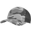 F6606C 6606C Flexfit Classic Camo Trucker Cap dark camo / Black colour image
